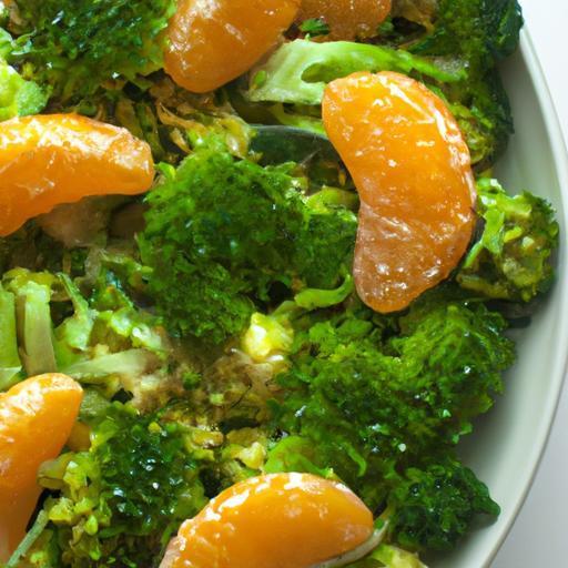 Brokolicový salát s mandarinkami