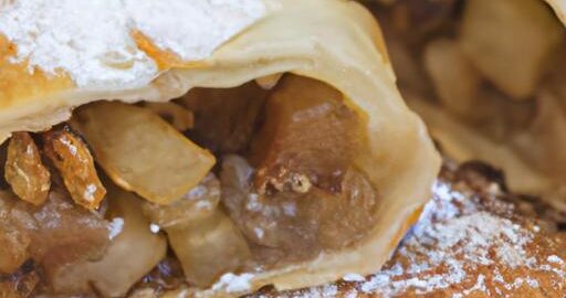 Jablečný závin s ořechovou náplní