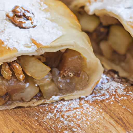 Jablečný závin s ořechovou náplní