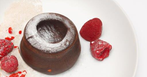 Čokoládový fondant s malinami