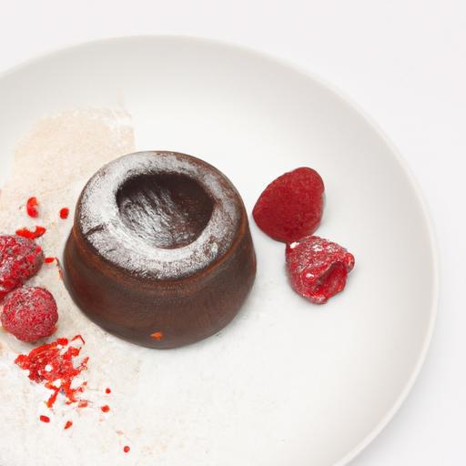 Čokoládový fondant s malinami