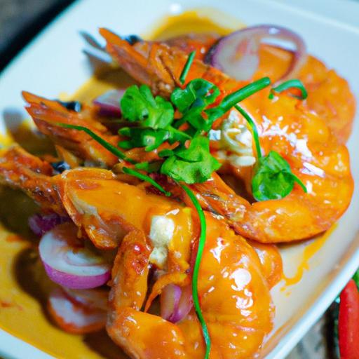 Pikantní krevety s kokosovým mlékem