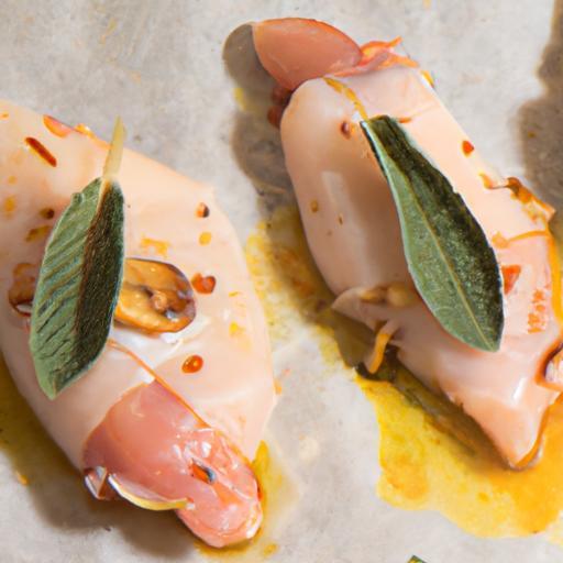 Kuřecí Saltimbocca se šunkou a šalvějí