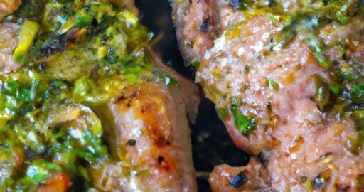 Argentinské grilované masa s chimichurri