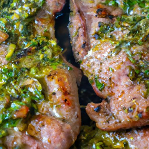 Argentinské grilované masa s chimichurri