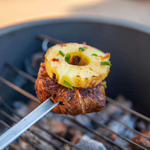 Maso na grilu s ananasem