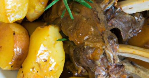Rozmarýnový jehněčí ragú s bramborami