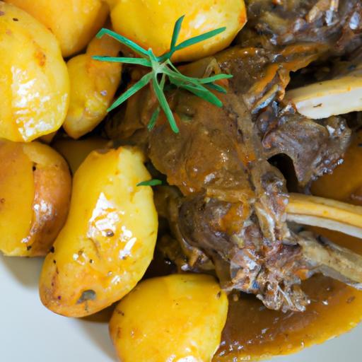 Rozmarýnový jehněčí ragú s bramborami