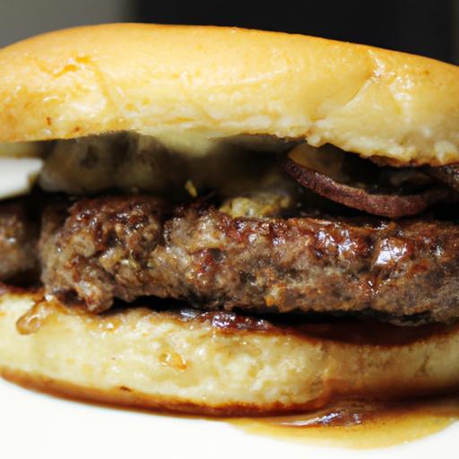 Hovězí burgery s cibulovou omáčkou