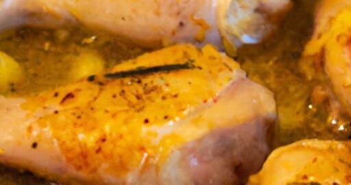 Kuře na česneku a bylinkách