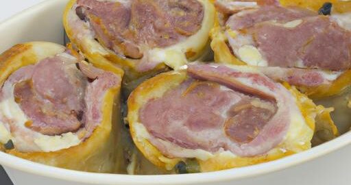 Kuřecí kulečníky se sýrem a šunkou