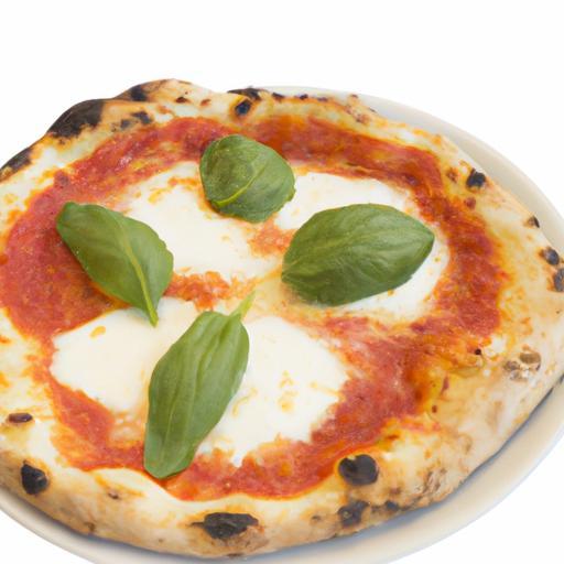 Pizza Margherita s bazalkou a mozzarellou