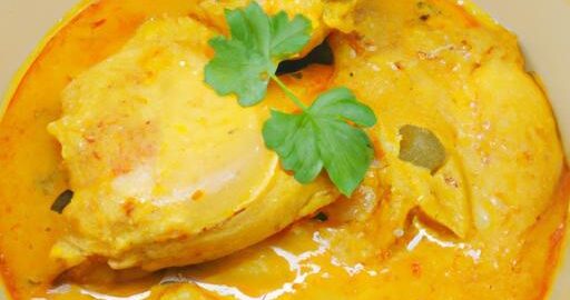 Kuře s kari omáčkou