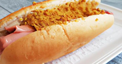 Pečený kuřecí hot dog