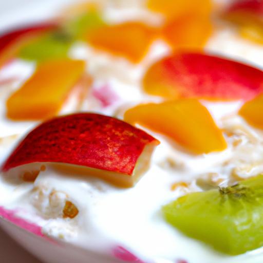 Ovocný jogurtový dezert s rýží