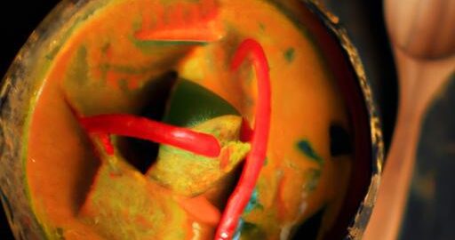 Zeleninová kari polévka s kokosem