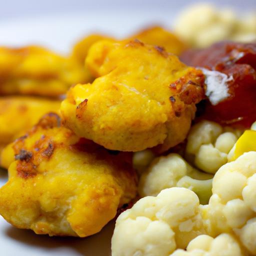 Kuřecí“ nugety z květáku a fazolí