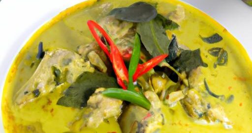 Zelený kari kuře s kokosovým mlékem