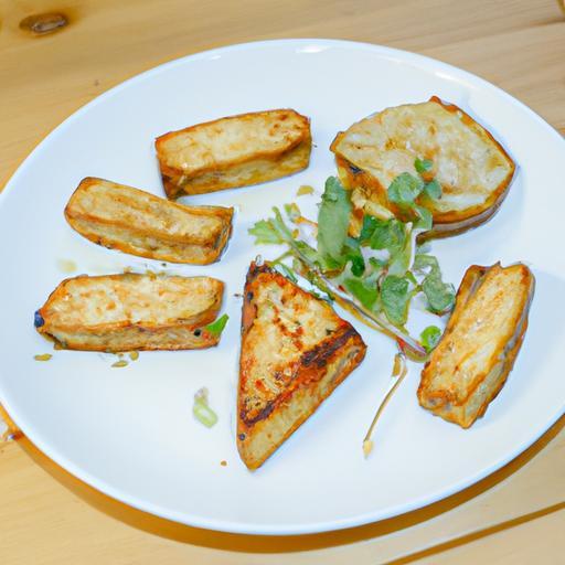 Veganské zapečené lusky s tofu