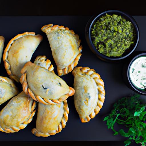 Kuřecí empanadas s chimichurri dip