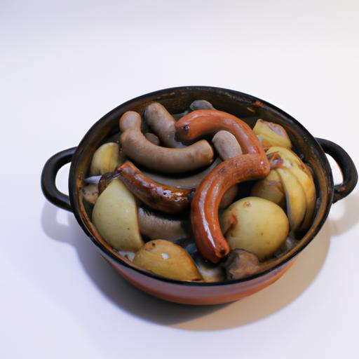 Zelňačka s klobásou a bramborem