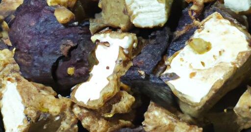 Křupavé tofu s černou rýží