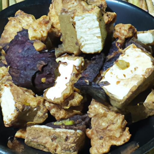 Křupavé tofu s černou rýží