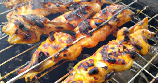 Kuře na barbeque grilu