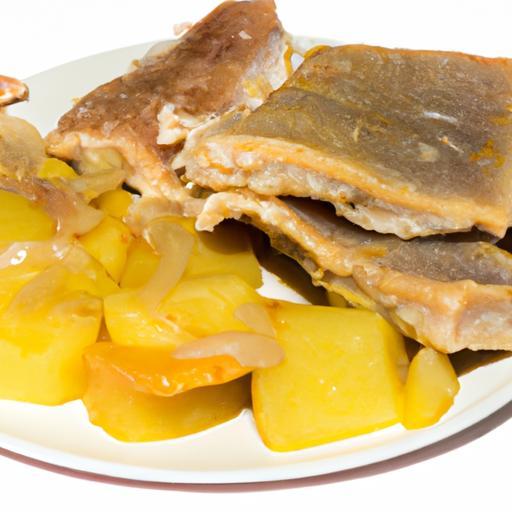 Smažený kapr s bramborem