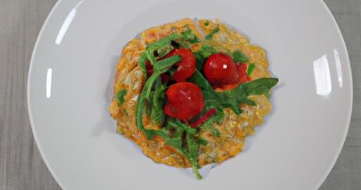 Risotto s rukolou a cherry rajčátky