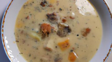 Pečená bramborová polévka s uzeným tofu