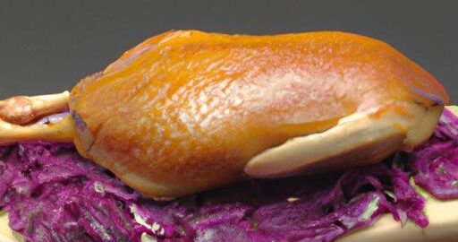 Kachna s červeným zelím zázvorem