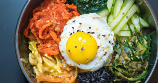 Bibimbap – tradiční korejské směs rýže a zeleniny