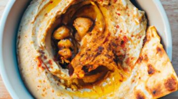 Hummus s pečenou baklažánovou kašičkou