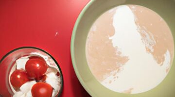 Rajčatová polévka s mozzarellou