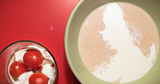 Rajčatová polévka s mozzarellou