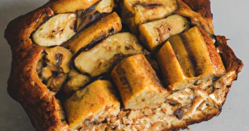 Smažený chléb s banány