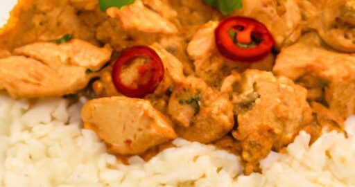 Kořeněný kuřecí ragú s rýží