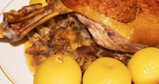 Pečené kachní stehno s knedlíkem