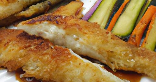 Tempura ryby a zeleniny