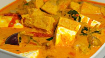 Kokosový červený kari s tofu