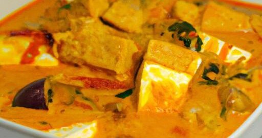 Kokosový červený kari s tofu