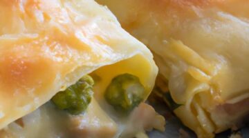 Sýrový závin s hráškem