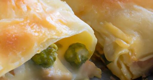 Sýrový závin s hráškem