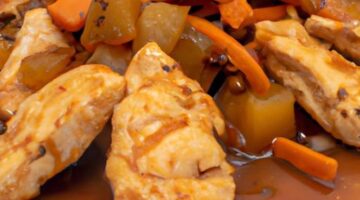 Kuřecí sauté s karamelem