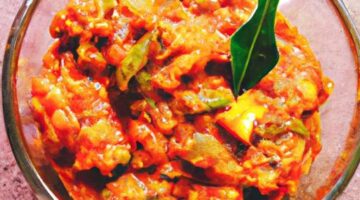 Indický omáčkový vegetariánský pokrm