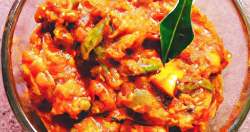 Indický omáčkový vegetariánský pokrm