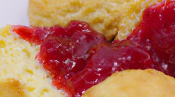 Pão de queijo s jahodovou marmeládou