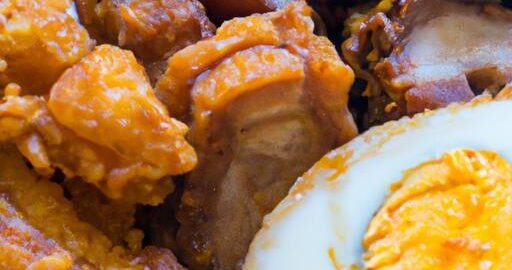 Ramen s vajíčkem a křupavým vepřovým masem