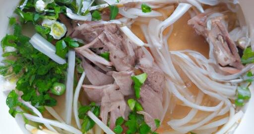 Phở bo vídeňský: vývar s nudlemi